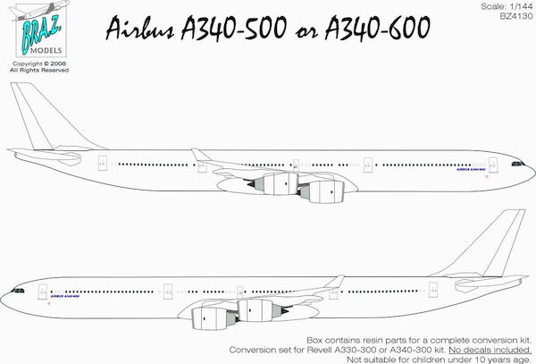 Airbus A340-500/600 Conversion set (No Decals) BZ4130