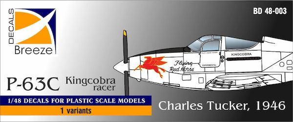 Bell P63C Kingcobra racer "Flying Red Horse" pilot Charles Tucker, 1946 BD 48-003