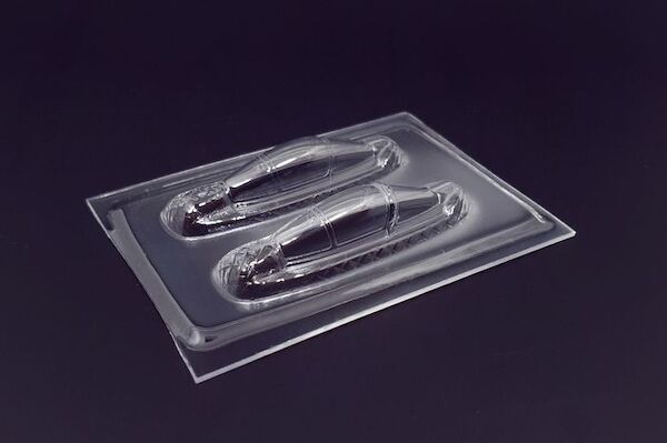 Sukhoi Su27 Flanker B Vacuform canopies (2x) (for Trumpeter) brl144152