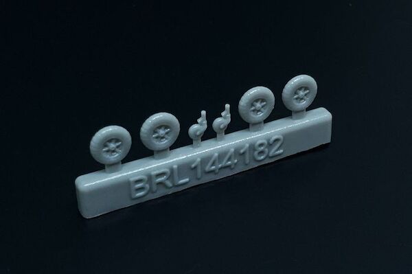 Messerschmitt BF109A-F Wheels For 2 planes brl144182
