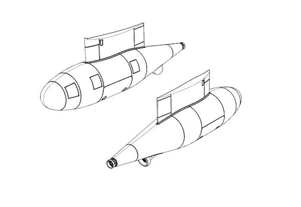 Lockheed KC130J Hercules Refueling Pods (2x)  BRL48132