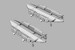 BRU67 Canted Vertical ejector rack (2pcs) BRL48168