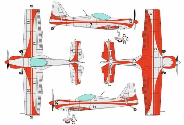 Zlin Z-50 masks (KP kit)  BRL48184