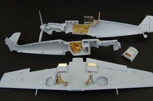 Detailset Messerschmitt BF109E-4 (Airfix)  BRL72044