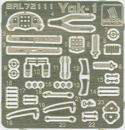Detailset Yak1(Brengun kit) BRL72111