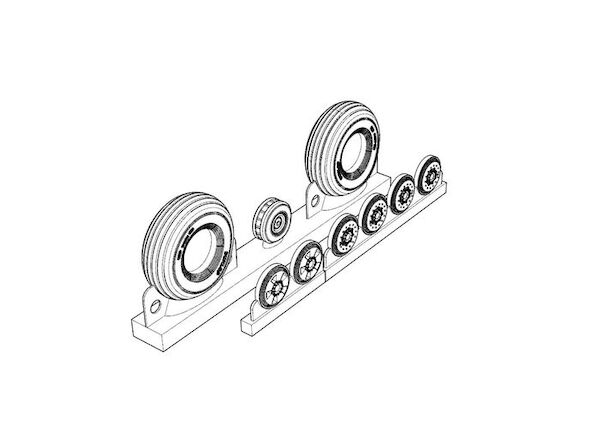 DH98 Mosquito Wheels  BRL72206