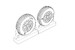 Detailset F4U Corsair Cross Thread Wheels brl72221