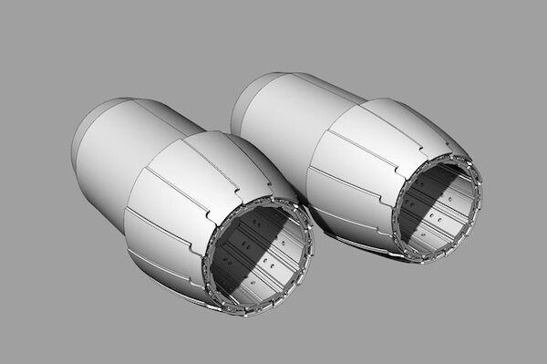 F/A-18 A/B/C/D Hornet GE F404 engine nozzle set with open or closed nozzles BRL72290