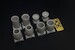F/A-18 A/B/C/D Hornet GE F404 engine nozzle set with open or closed nozzles  BRL72290