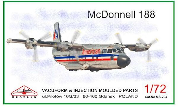 McDonnell 188 (American Airlines & Eastern Air Lines) (Breguet 941) MS-203