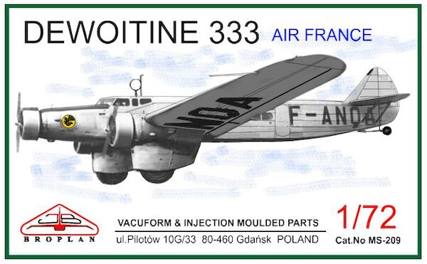 Dewoitine 333  (Air France)  MS-209