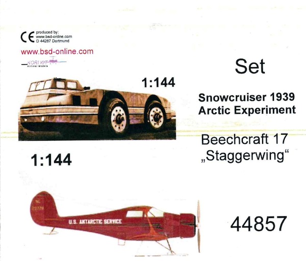 Byrd's Arctic Snowcruiser 1939 Arctic experiment with Beech Staggerwing  44857