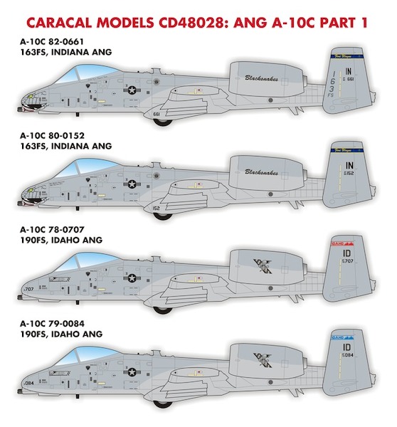 Air National Guard A10C Thunderbolt II Part 1: Idaho and Indiana ANG (Reprint)  CD48028