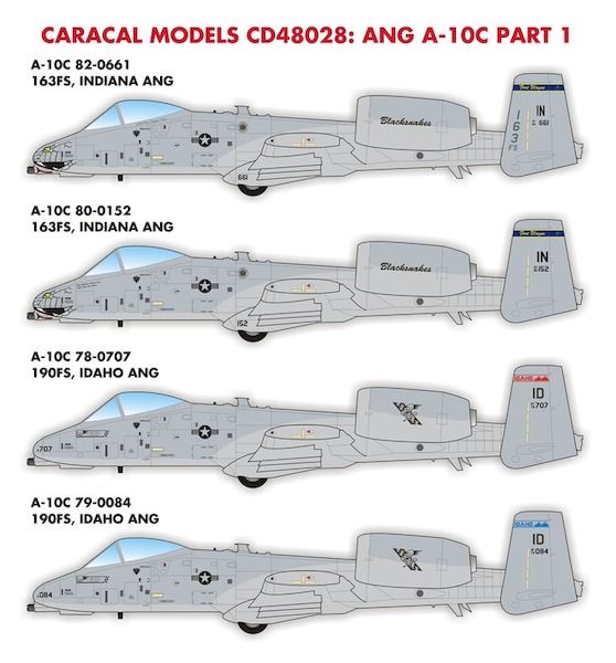 Air National Guard A10C Thunderbolt II Part 1: Idaho and Indiana ANG (Reprint) CD48028