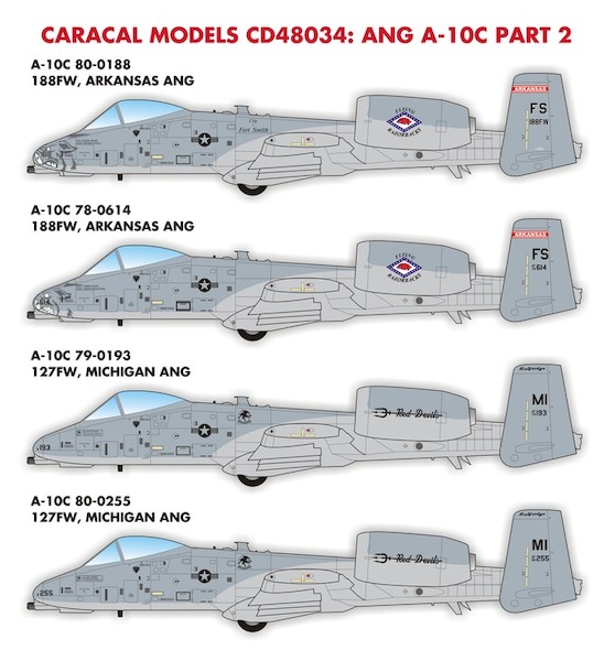 Air National Guard A10C Thunderbolt  Part 2: Arkansas and Michigan ANG (REPRINT)  CD48034