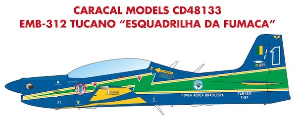 Embraer EMB312 Tucano "Esquadrilha Da Fumaca,  Braz. AF)  CD48133