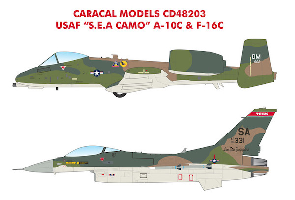 USAF "S.E.A. Camo" A-10C & F-16C CD48203