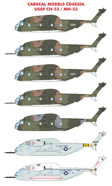 USAF CH53 Super Jolly green Giant and Pave Low CD48206