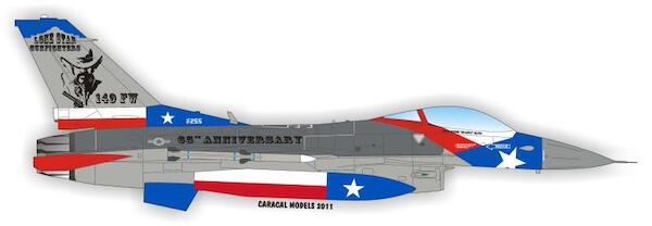 Texas ANG 149th FW "Lone Star Gunfighters" F-16C  CD72004 