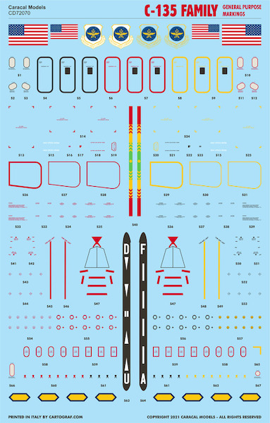 Boeing C135 Family General Markings (REISSUE)  CD72070