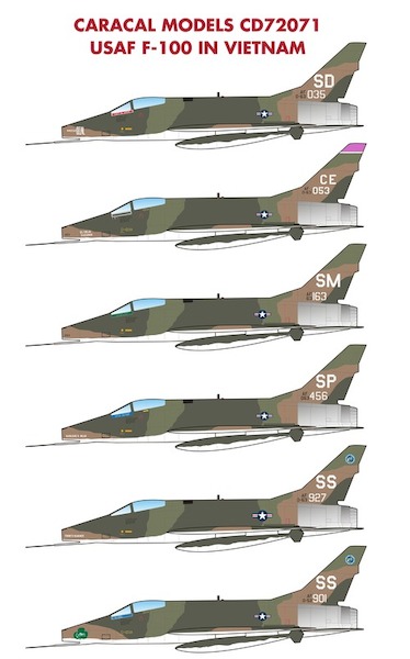 USAF F100 Super Sabre in Vietnam CD72071