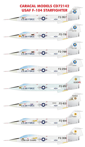 USAF F104A/B/C Starfighter CD72142