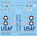 Early USAF F104 Starfighter Stencils and National markings CDB48014