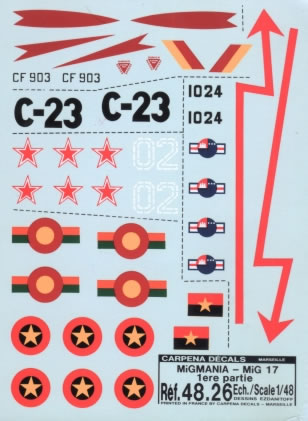 Migmania MiG 17 (Soviet,Cambodia,Angola,Sri Lanka)  48.26