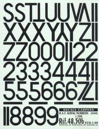 RAF Codes (Zwart 1.25mm) 48.50