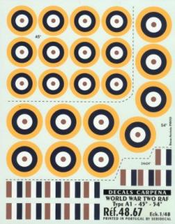 WW2 RAF Type A1 Roundels (Large) 48.67
