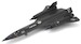 SR71A Blackbird USAF, 9th SRW 61-7978, Rapid Rabbit 1972 KADENA AB 