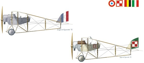 Caudron GIII two seat with LeRhone Engine (French, Polish, Italian and Belgian AF)  MKA212