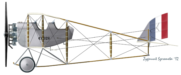 Caudron GIII two seat with Anzani Engine (French AF) MKA213