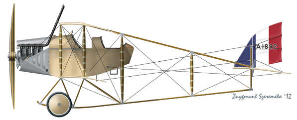 Caudron GIII two seat with Renault Engine (French AF)  MKA214