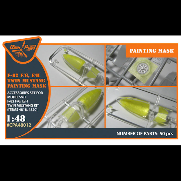 F82F/G Twin Mustang Canopy and wheel double sided painting mask set (Modelsvit) CPA48012