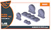 F35A Lightning II Wheel set (Meng, Tamiya) CPA48033
