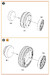 F86A Sabre wheel set type 1 (Clear Prop) CPA48052