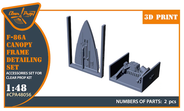 F86A Sabre Canopy frame detailing set (Clear Prop) CPA48056
