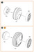 F86A Sabre wheel set type 2 (Clear Prop)  CPA48069