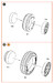 F86A Sabre wheel set type 1 (Clear Prop)  CPA48090