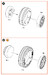 F86A Sabre wheel set type 2  (Clear Prop)  CPA48091