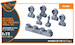 UH2A/B Seasprite Wheel Set (Clear Props) CPA72016