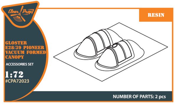 Gloster E28/39 Pioneer canopy  CPA72023