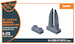 OV1A/B/C/D Mohawk Exhaust Set (Clear Props) CPA72046