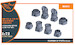 UH-2C/HH-2D  SEASPRITE resin exhaust for CP kit CP72017/CP72018 (Clear Props) CPA72068