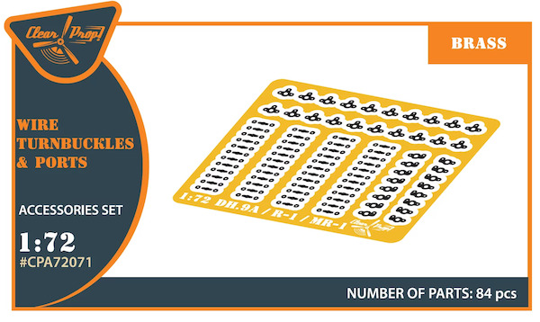 Wire turnbuckles and ports for DH9A and R1 (Clearprop)  CPA72071