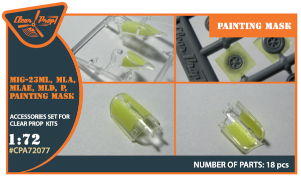 Masking set Mikoyan MiG-23ML, MLD, P, MLAE (for CP kits) CPA72077