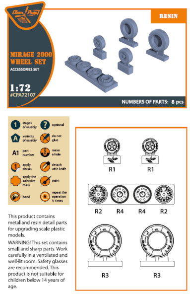 Mirage 2000 Wheel Set  CPA72107