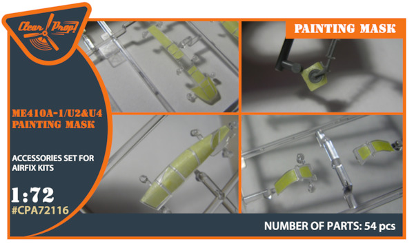 Messerschmitt Me410B-1/U2/U4/R4 Painting mask (Airfix) CPA72116