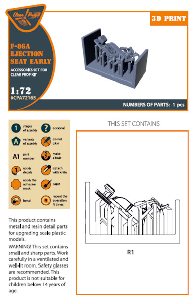 F-86A Sabre Ejection seat - Early-  (Clear Prop)  CPA72165